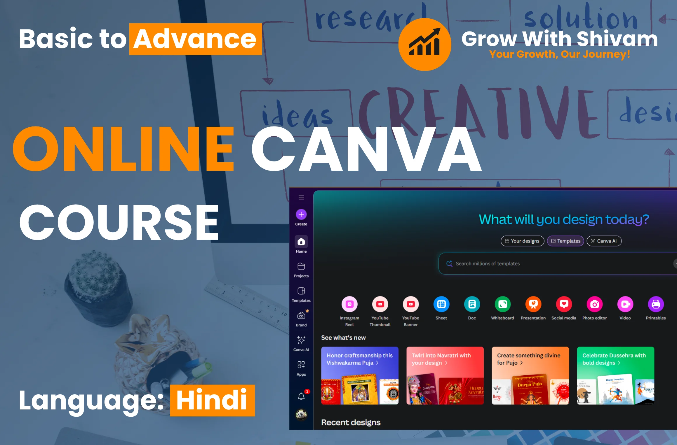 Canva Graphic Designing Course – Beginner to Advanced